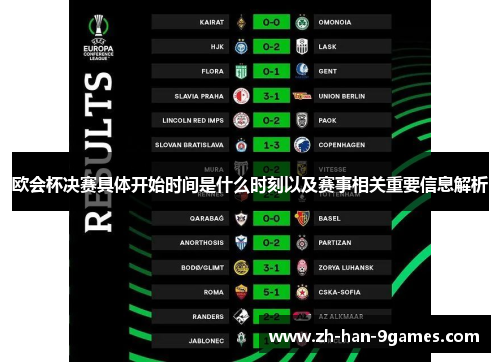 欧会杯决赛具体开始时间是什么时刻以及赛事相关重要信息解析 欧会杯决赛具体开始时间是什么时刻以及赛事相关重要信息解析